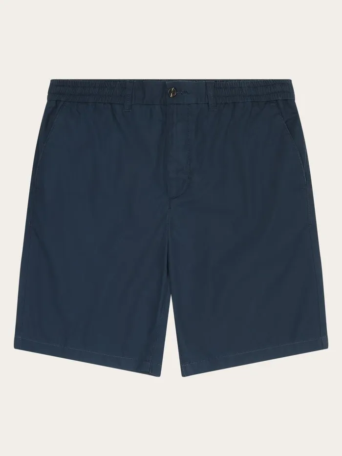 KnowledgeCotton Apparel Shorts FIG Loose Poplin Elastic Waist String Shorts Gotsvegan 8211 Men