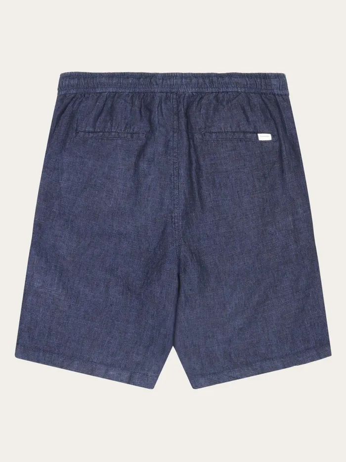 KnowledgeCotton Apparel Shorts Loose Linen Shorts Yarndyed 8211 Men