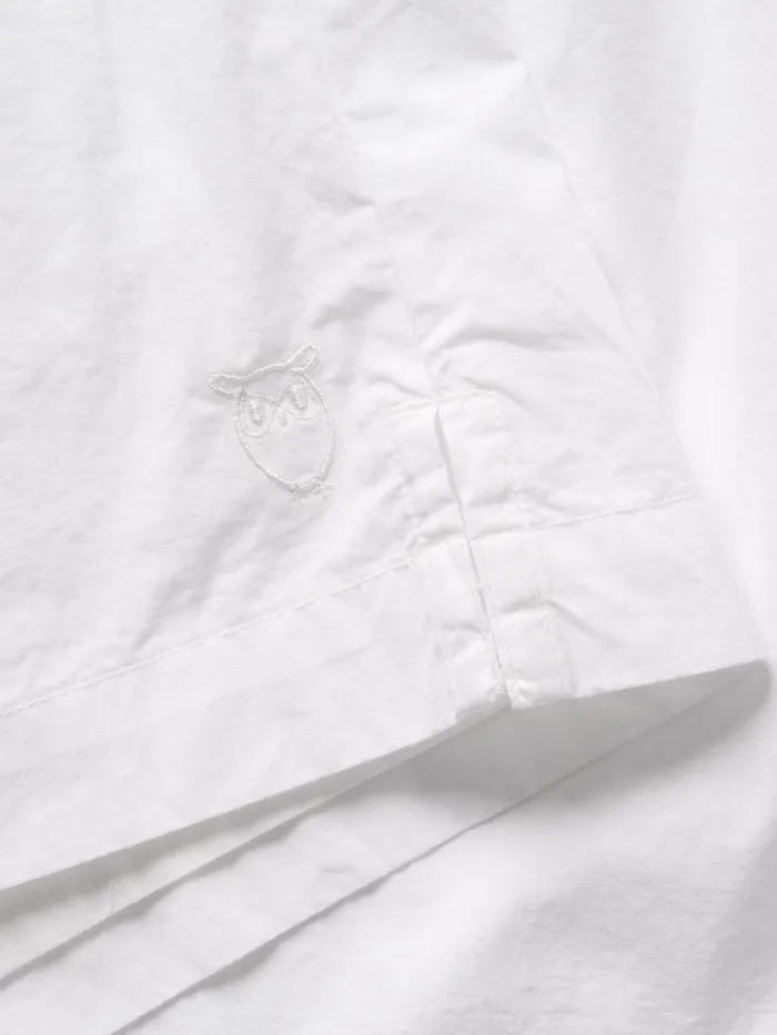 KnowledgeCotton Apparel Shorts Poplin Elastic Waist Shorts Bright White 8211 Women KnowledgeCotton Apparel Shorts Poplin Elastic Waist Shorts Bright White 8211 Women