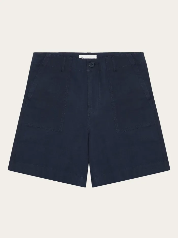 KnowledgeCotton Apparel Shorts POSEY Midrise Wide Slub Yarn Shorts Gotsvegan 8211 Women