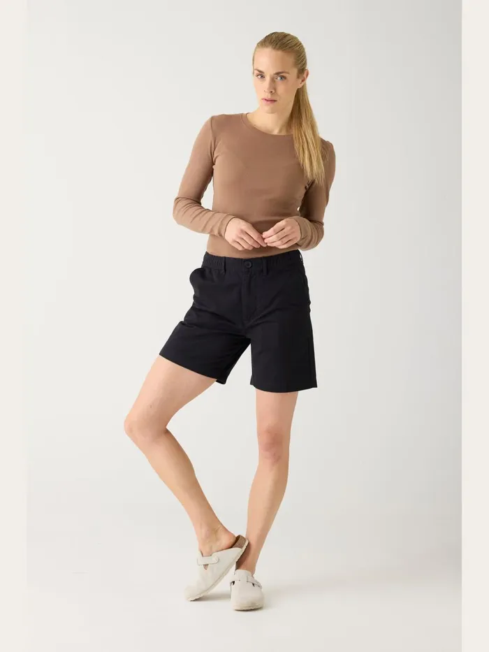 KnowledgeCotton Apparel Shorts POSEY Wide Midrise Twill Shorts Gotsvegan 8211 Women KnowledgeCotton Apparel Shorts POSEY Wide Midrise Twill Shorts Gotsvegan 8211 Women