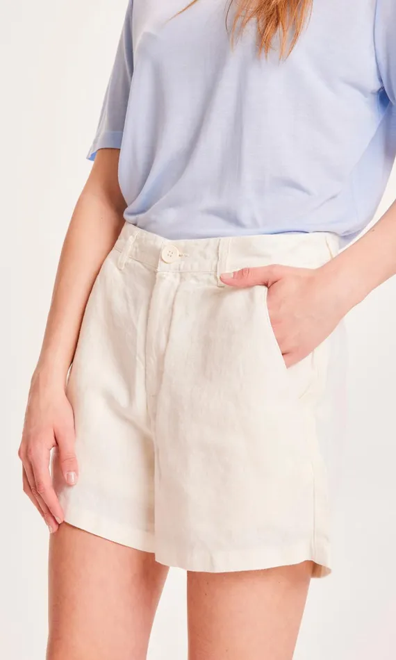 KnowledgeCotton Apparel Shorts SENNA Loose Shorts Buttercream 8211 Women KnowledgeCotton Apparel Shorts SENNA Loose Shorts Buttercream 8211 Women