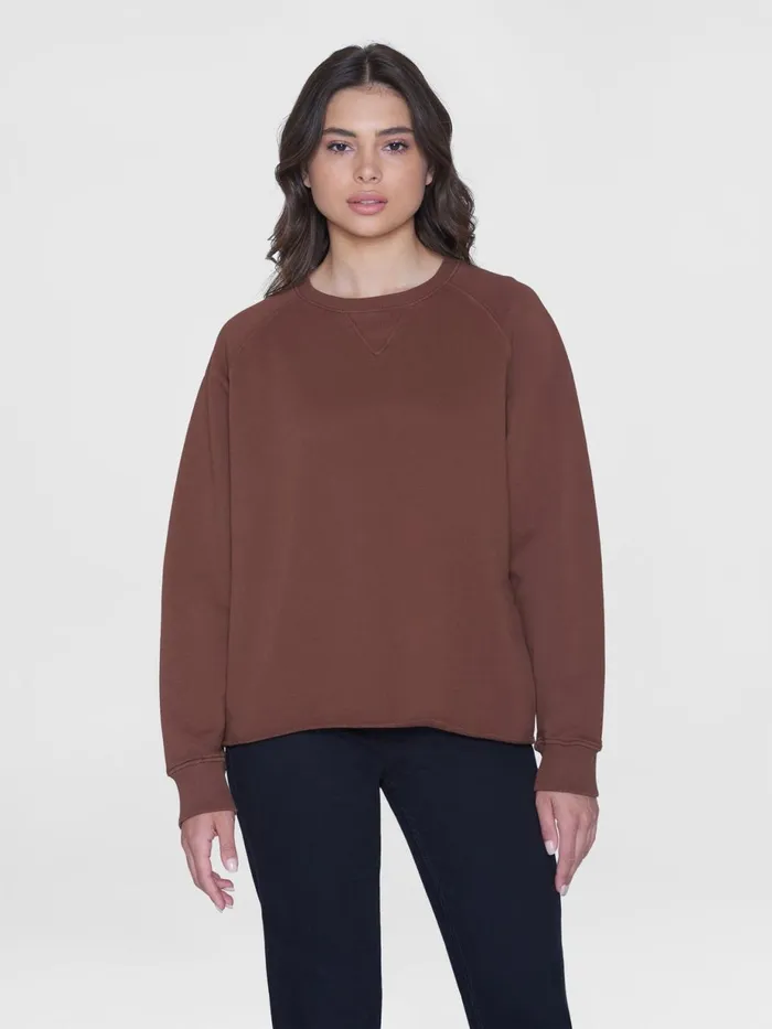 KnowledgeCotton Apparel Sweatshirts Loose Reactive Dyed Long Ragland Sleeve Raw Edges Sweat Gotsvegan 8211 Women KnowledgeCotton Apparel Sweatshirts Loose Reactive Dyed Long Ragland Sleeve Raw Edges Sweat Gotsvegan 8211 Women
