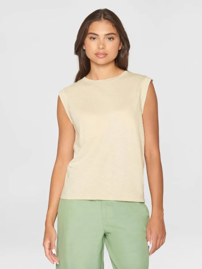 KnowledgeCotton Apparel TShirts And Tops Loose Fit Jersey Tank Top Gotsvegan 8211 Women KnowledgeCotton Apparel TShirts And Tops Loose Fit Jersey Tank Top Gotsvegan 8211 Women