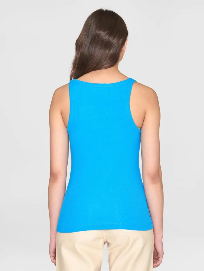 KnowledgeCotton Apparel TShirts And Tops Racer Rib Top Malibu Blue 8211 Women KnowledgeCotton Apparel TShirts And Tops Racer Rib Top Malibu Blue 8211 Women