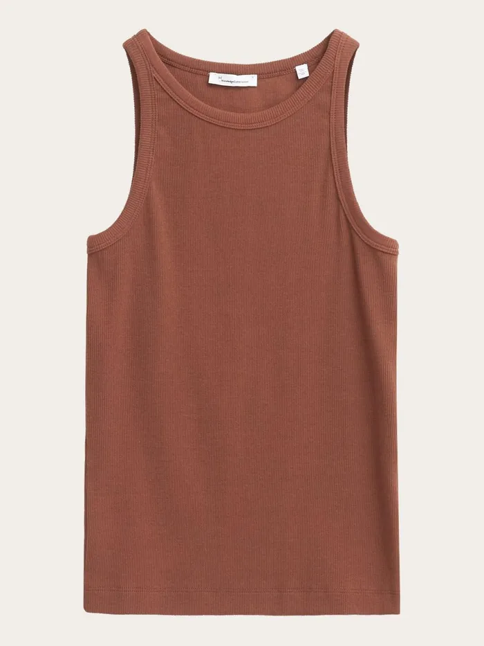 KnowledgeCotton Apparel TShirts And Tops Racer Rib Top Tiramisu 8211 Women