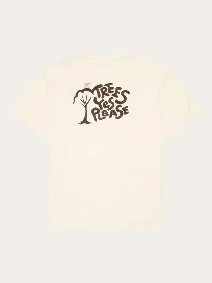 KnowledgeCotton Apparel TShirts Loose Fit Print Tshirt Gotsvegan 8211 Men