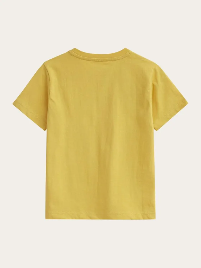 KnowledgeCotton Apparel TShirts Owl Tshirt Misted Yellow 8211 Kids KnowledgeCotton Apparel TShirts Owl Tshirt Misted Yellow 8211 Kids