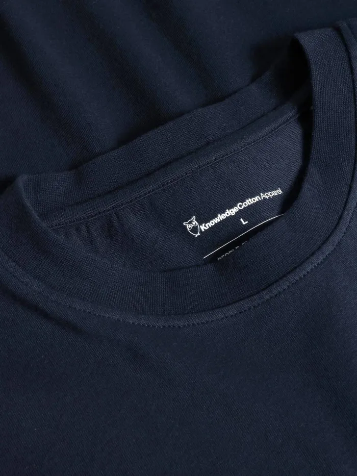 KnowledgeCotton Apparel TShirts Regular Dropshoulder Short Sleeve Heavy Single Jersey Printed Tshirt GOTSVegan Night Sky 8211 Men KnowledgeCotton Apparel TShirts Regular Dropshoulder Short Sleeve Heavy Single Jersey Printed Tshirt GOTSVegan Night Sky 8211 Men