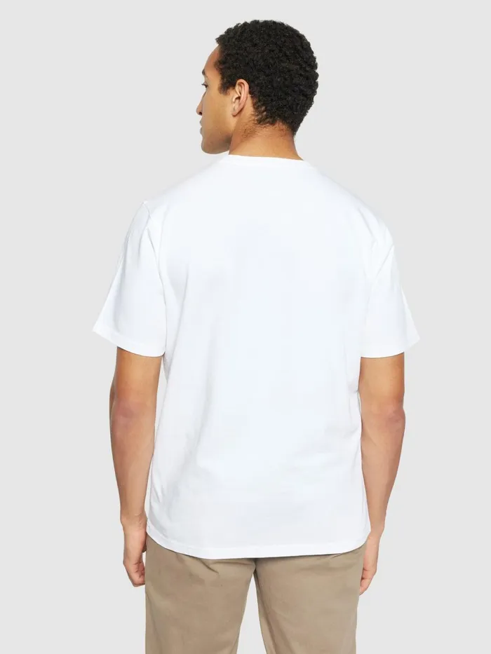KnowledgeCotton Apparel TShirts Regular Fit Owl Chest Embroidery Tshirt Bright White 8211 Men KnowledgeCotton Apparel TShirts Regular Fit Owl Chest Embroidery Tshirt Bright White 8211 Men