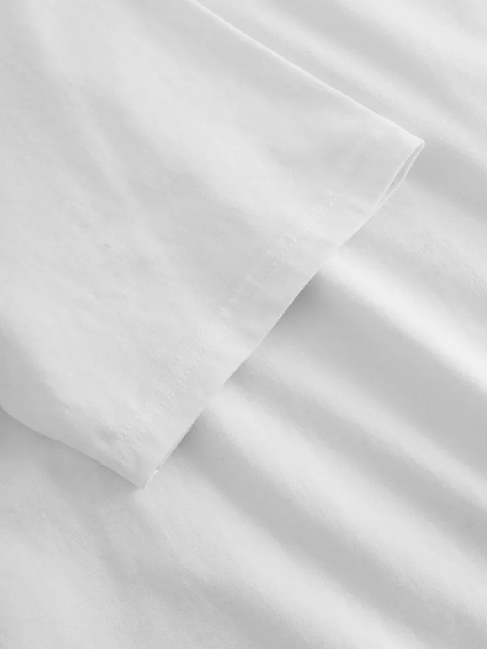 KnowledgeCotton Apparel TShirts Regular Fit Owl Chest Embroidery Tshirt Bright White 8211 Men KnowledgeCotton Apparel TShirts Regular Fit Owl Chest Embroidery Tshirt Bright White 8211 Men