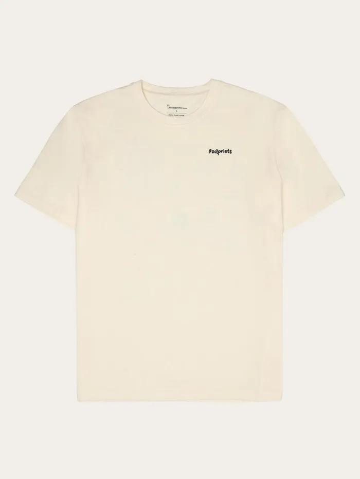 KnowledgeCotton Apparel TShirts Regular Short Sleeve Heavy Single Jersey Printed Tshirt GOTSVegan Egret 8211 Men KnowledgeCotton Apparel TShirts Regular Short Sleeve Heavy Single Jersey Printed Tshirt GOTSVegan Egret 8211 Men