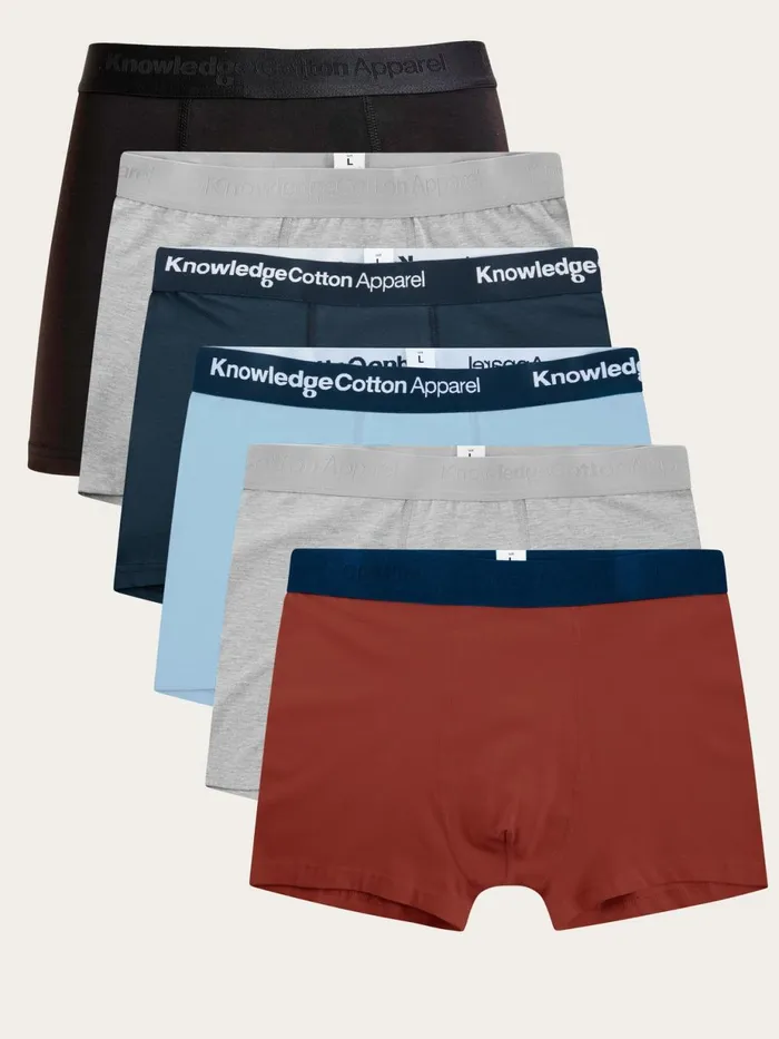 KnowledgeCotton Apparel Underwear And Socks 6pack Underwear Fired Brick 8211 Men KnowledgeCotton Apparel Underwear And Socks 6pack Underwear Fired Brick 8211 Men