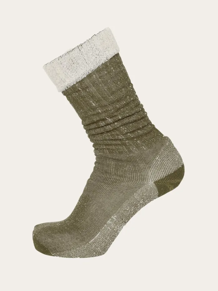 KnowledgeCotton Apparel Underwear And Socks Single Pack Low Terry Wool Sock Forrest Night 8211 Men