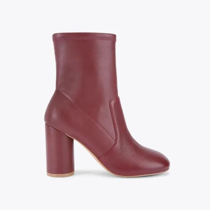Kurt Geiger Boots Langley Round Ankle Boot Wine 8211 Women