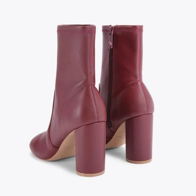 Kurt Geiger Boots Langley Round Ankle Boot Wine 8211 Women