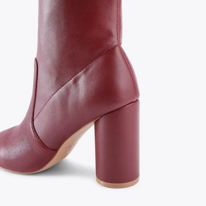 Kurt Geiger Boots Langley Round Ankle Boot Wine 8211 Women