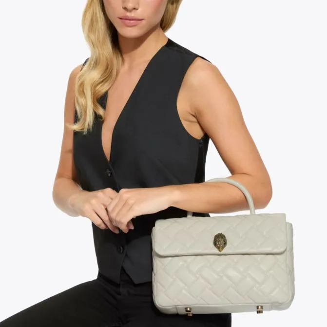 Kurt Geiger Crossbody Bags Kensington Top Handle Bag Bone 8211 Women
