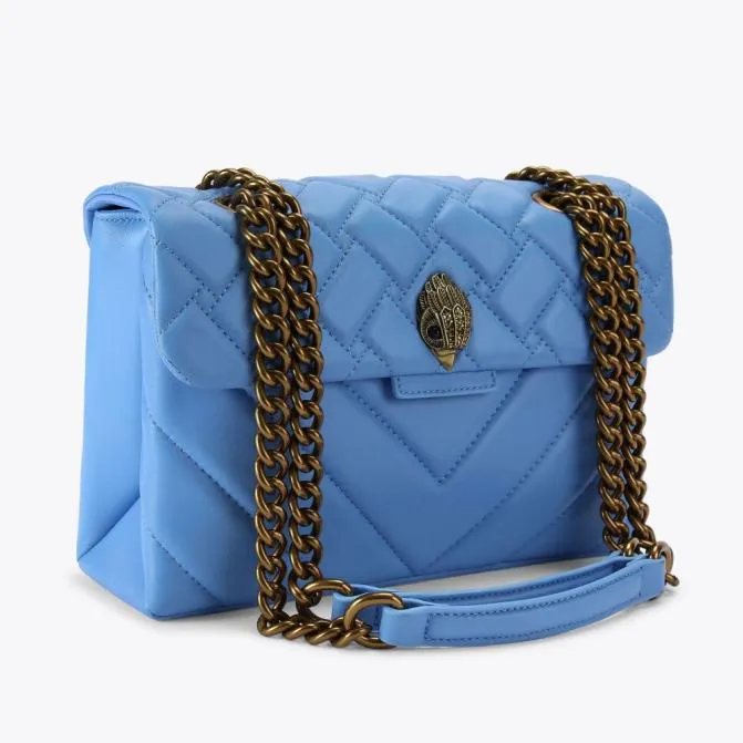 Kurt Geiger Crossbody Bags Leather Kensington Bag Mid Blue 8211 Women