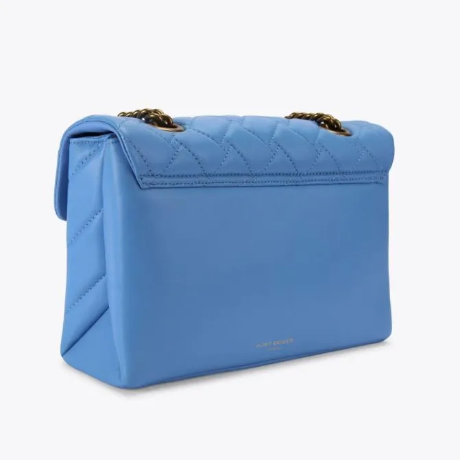 Kurt Geiger Crossbody Bags Leather Kensington Bag Mid Blue 8211 Women