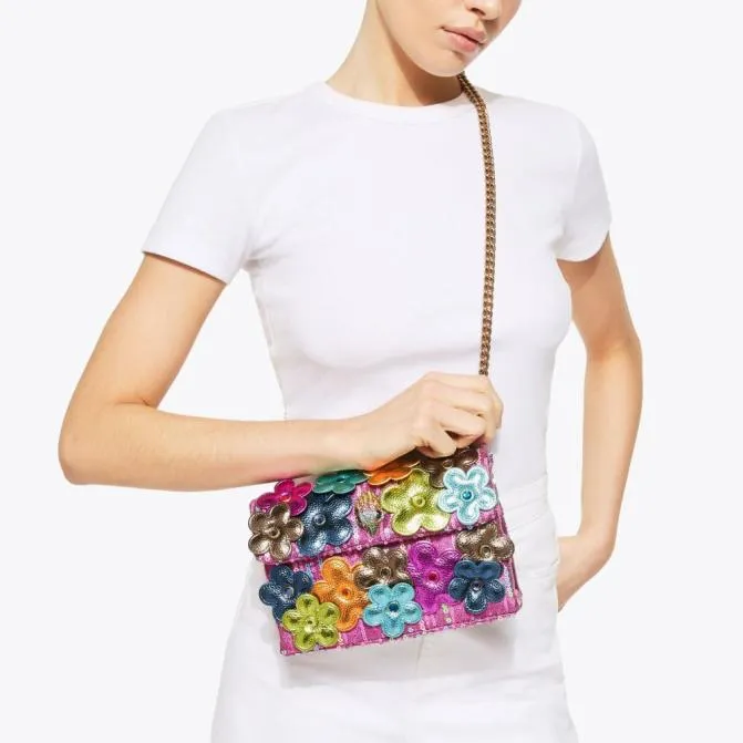 Kurt Geiger Crossbody Bags Medium Kensington Bag Fushia Combination 8211 Women