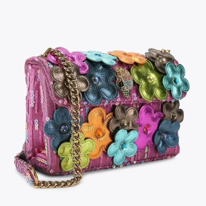 Kurt Geiger Crossbody Bags Medium Kensington Bag Fushia Combination 8211 Women