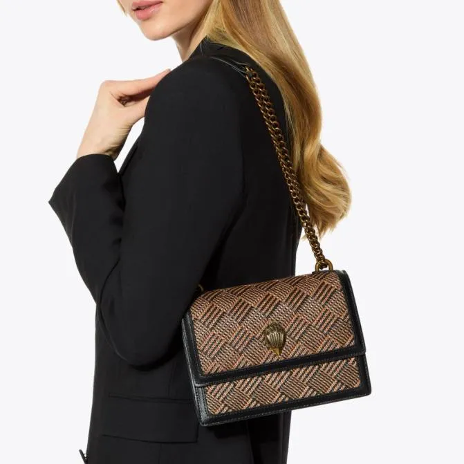 Kurt Geiger Crossbody Bags Shoreditch Cross Body Tan Combination 8211 Women