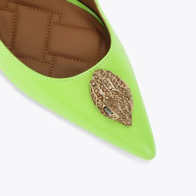 Kurt Geiger Heels Belgravia Sling Back Heel Lime 8211 Women