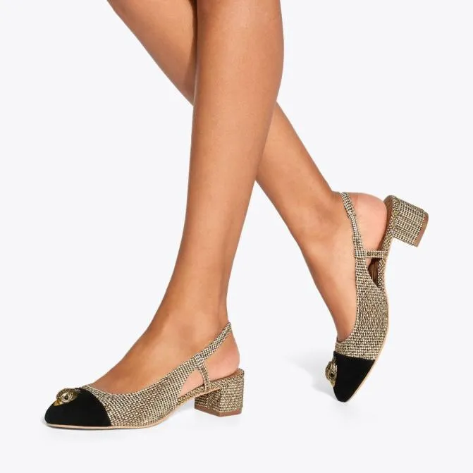 Kurt Geiger Heels Sloane Slingback Heel Beige Combination 8211 Women