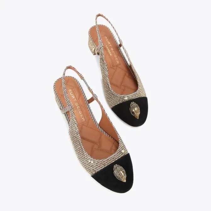 Kurt Geiger Heels Sloane Slingback Heel Beige Combination 8211 Women