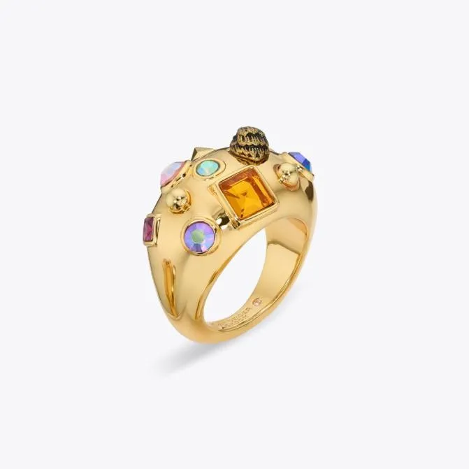 Kurt Geiger Jewelry Crystal Mix Ring Gold 8211 Women