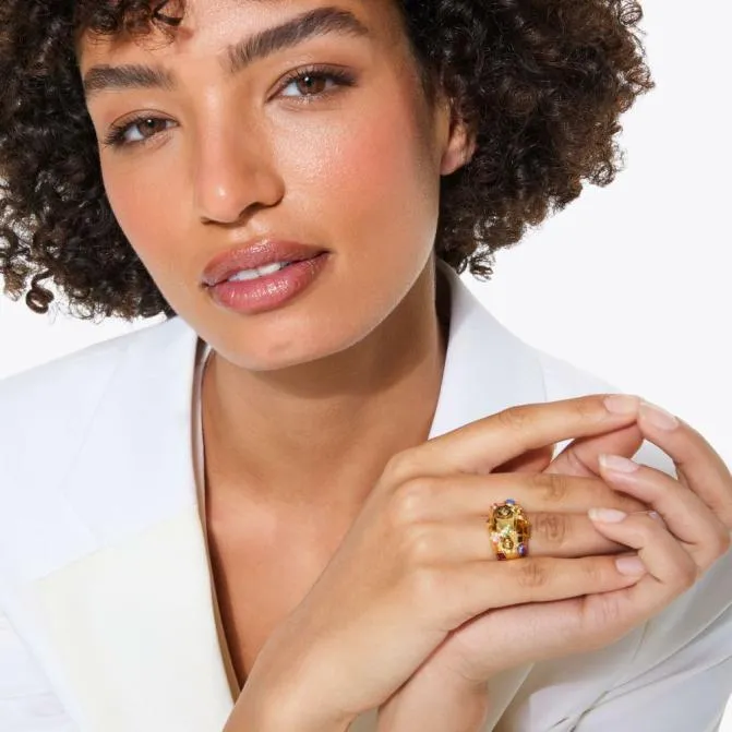 Kurt Geiger Jewelry Crystal Mix Ring Gold 8211 Women
