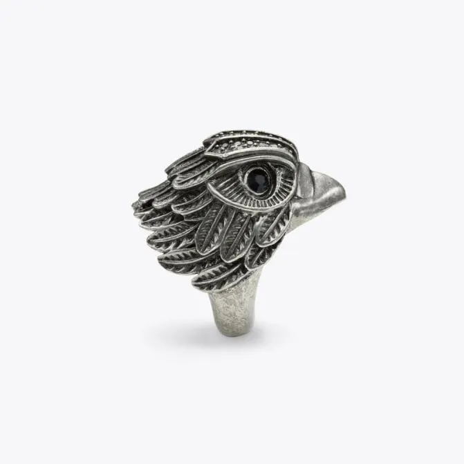 Kurt Geiger Jewelry Eagle Chunky Ring Gunmetal 8211 Women