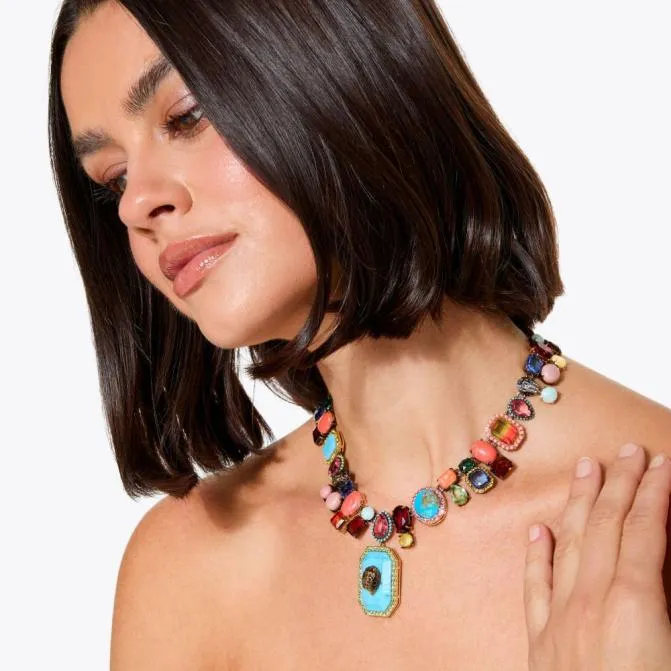 Kurt Geiger Jewelry Mixed Gem Necklace Multiother 8211 Women
