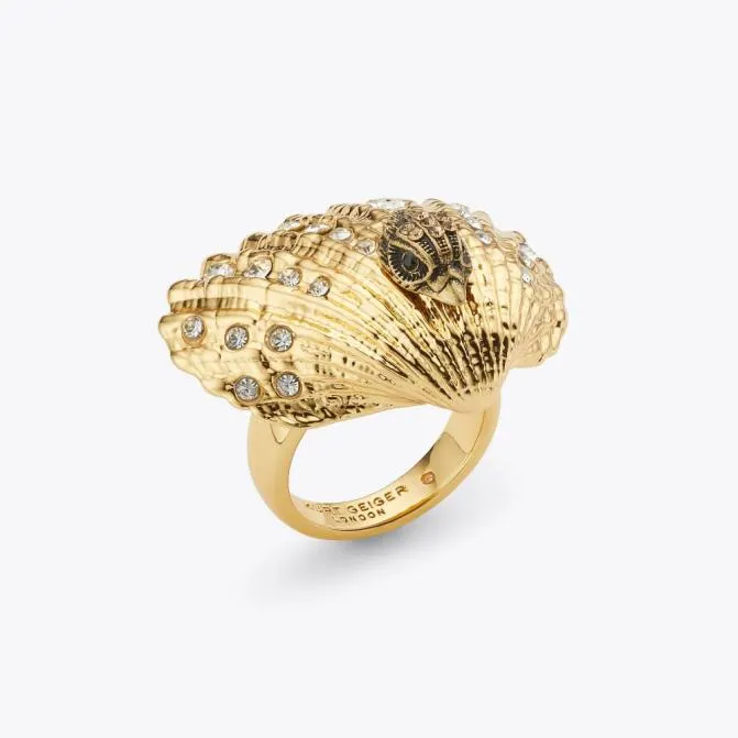 Kurt Geiger Jewelry Shore Cocktail Ring Gold 8211 Women