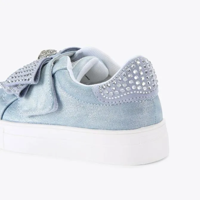 Kurt Geiger Kids Junior Laney Bow Sneaker Blue 8211 Women