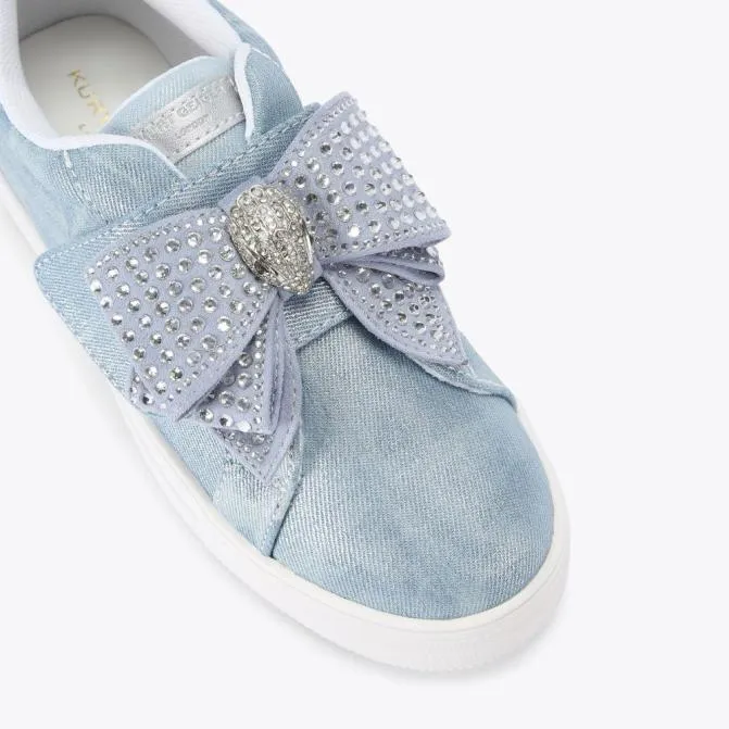 Kurt Geiger Kids Junior Laney Bow Sneaker Blue 8211 Women