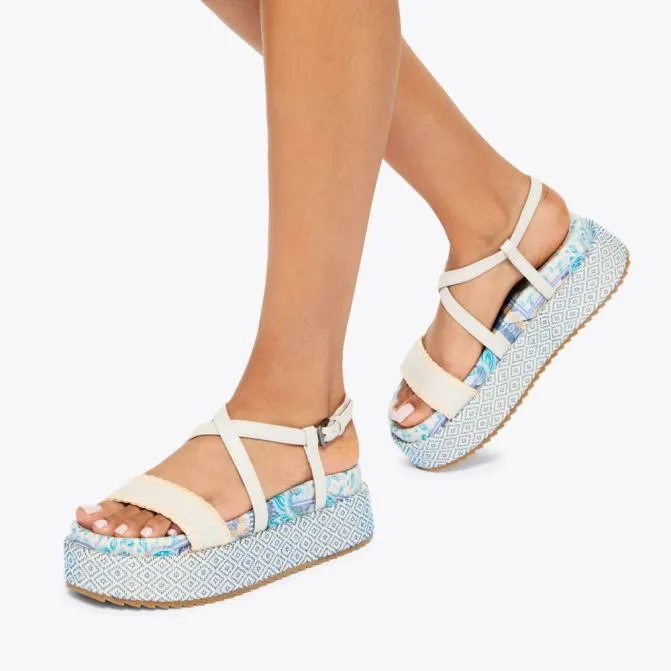 Kurt Geiger Sandals Chelsea Flatform Sandal Blue Pale Combination 8211 Women