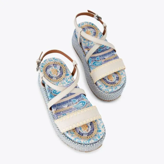 Kurt Geiger Sandals Chelsea Flatform Sandal Blue Pale Combination 8211 Women