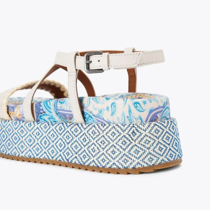 Kurt Geiger Sandals Chelsea Flatform Sandal Blue Pale Combination 8211 Women