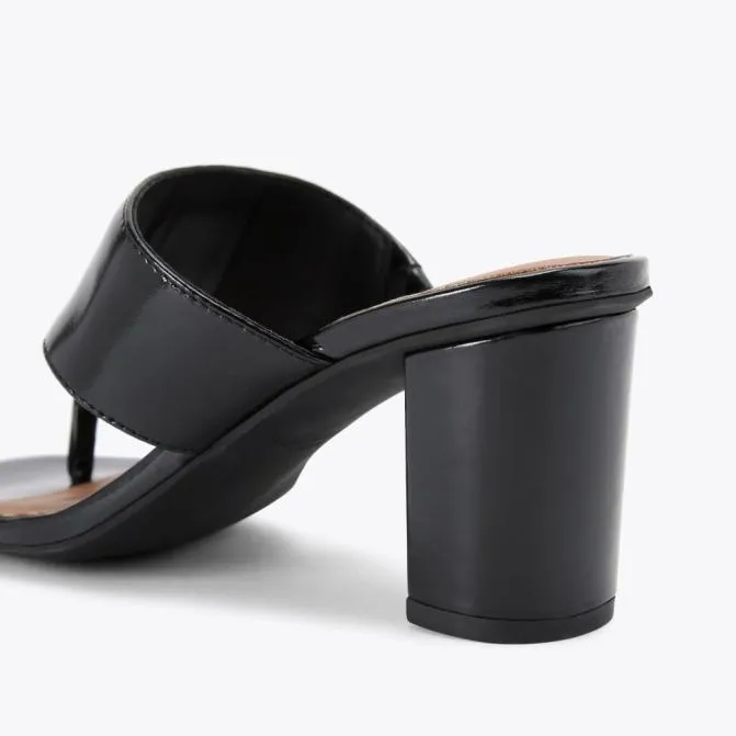 Kurt Geiger Sandals Chesle Tbar Block Heel Black 8211 Women