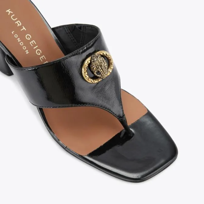 Kurt Geiger Sandals Chesle Tbar Block Heel Black 8211 Women
