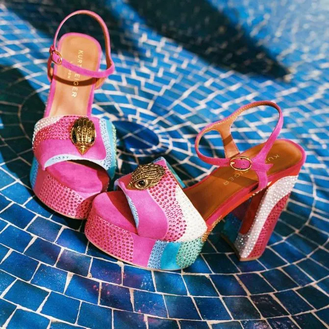 Kurt Geiger Sandals Kensington Platform Heel Multiother 8211 Women