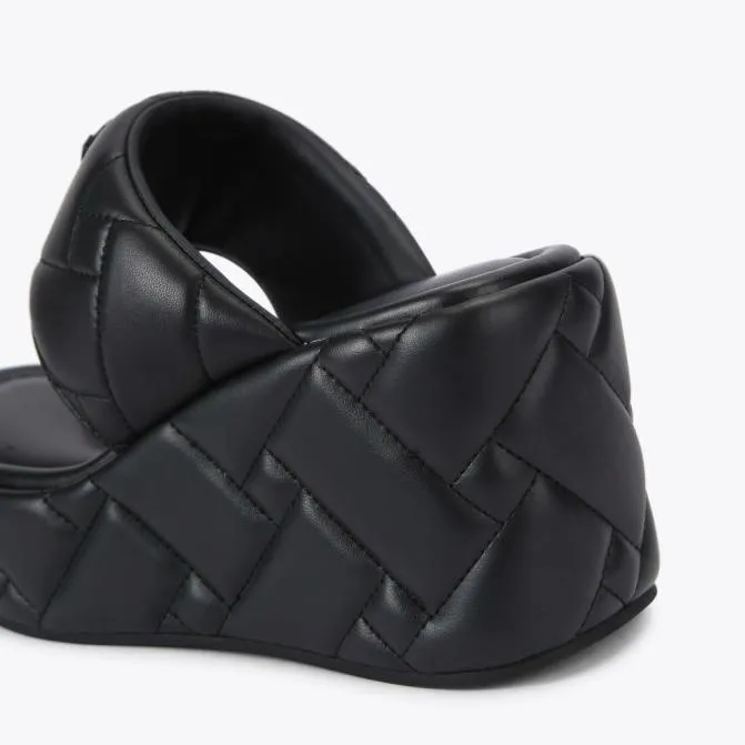 Kurt Geiger Sandals Kensington Puff Wedge Sandal Black 8211 Women