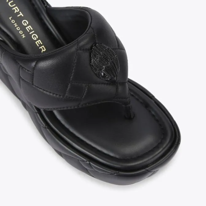 Kurt Geiger Sandals Kensington Puff Wedge Sandal Black 8211 Women
