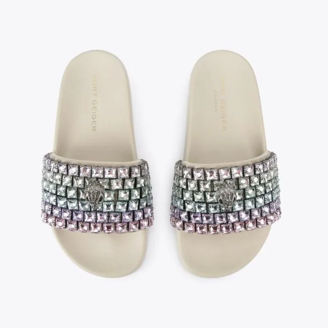 Kurt Geiger Sandals Meena Eagle Jewel Sandal Bone Combination 8211 Women