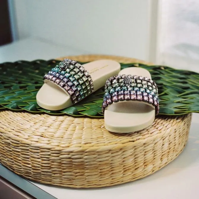 Kurt Geiger Sandals Meena Eagle Jewel Sandal Bone Combination 8211 Women