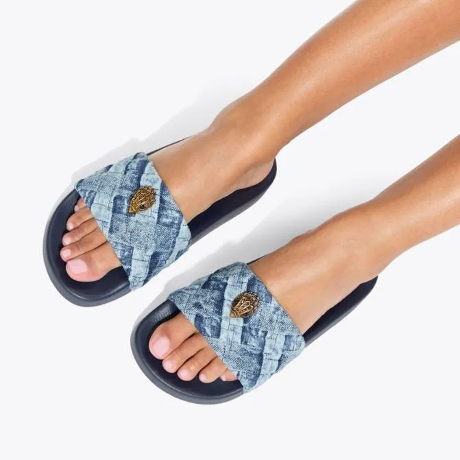 Kurt Geiger Sandals Meena Eagle Slide Denim 8211 Women