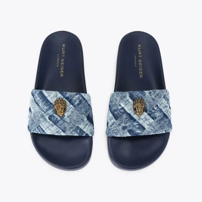 Kurt Geiger Sandals Meena Eagle Slide Denim 8211 Women