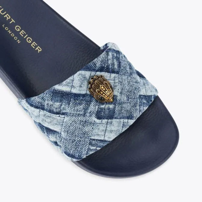 Kurt Geiger Sandals Meena Eagle Slide Denim 8211 Women